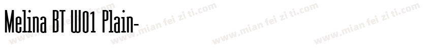 Melina BT W01 Plain字体转换